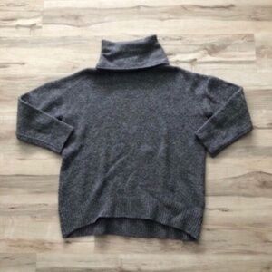 H&M Wool & Alpaca Blend Gray Turtleneck Sweater